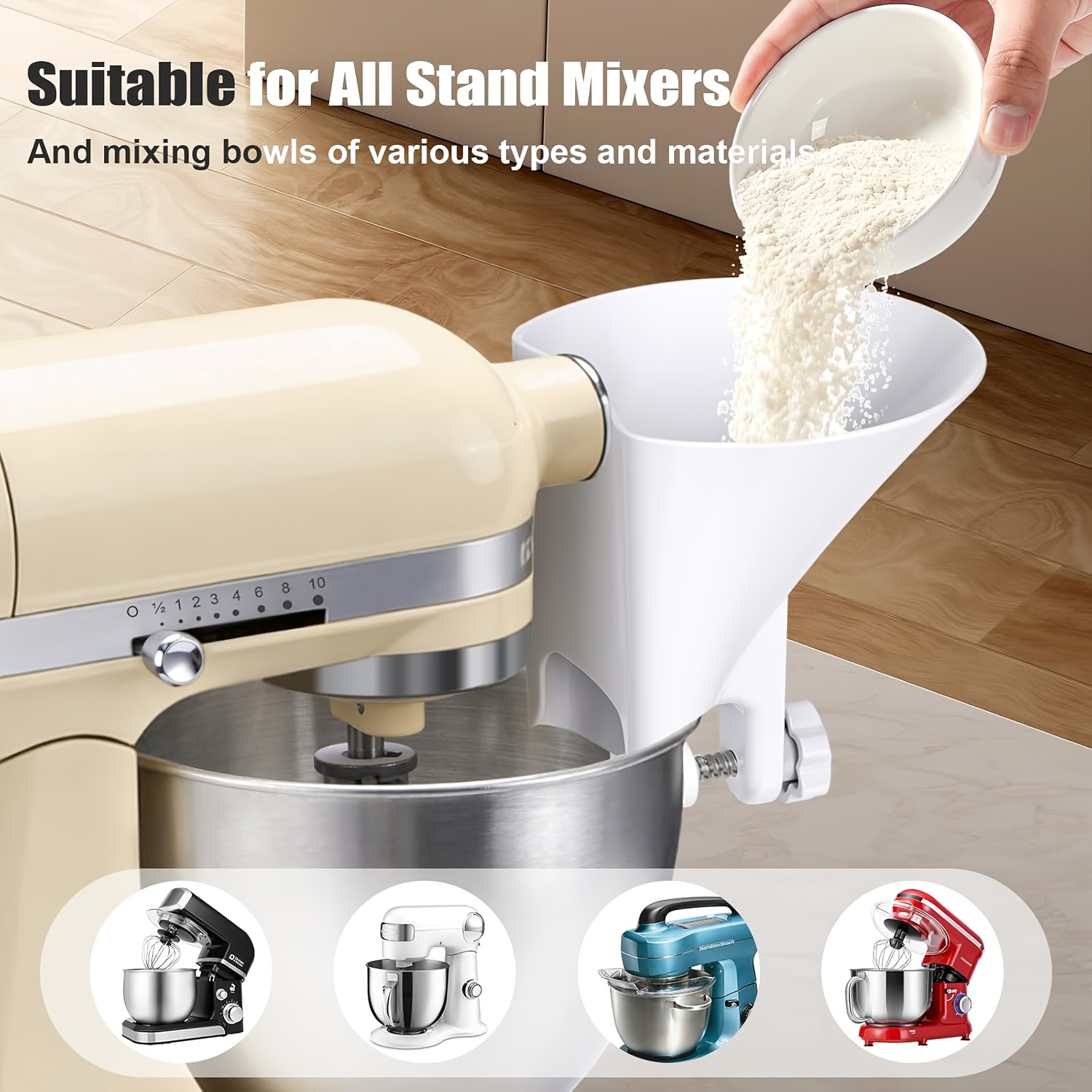 Kitchen Aid Baking Mixer - 키친에이드 스탠드 믹서용 와이드 입구 밀가루
