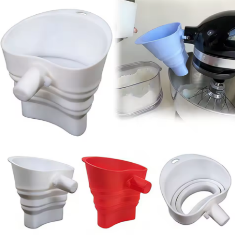 Kitchen Aid Baking Mixer - 1/3개 믹스 실리콘 밀가루 깔때기, 주방