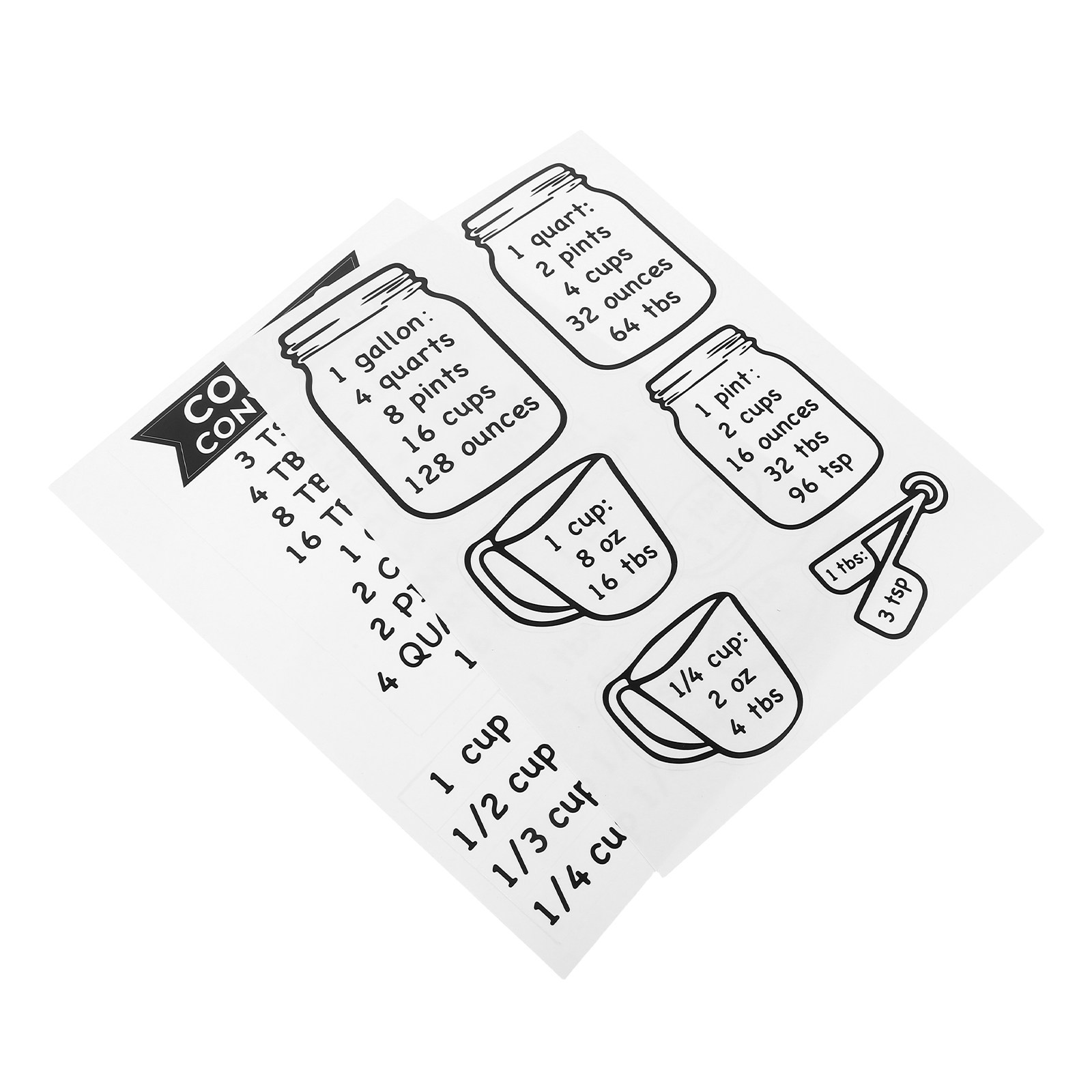 2Pcs 주방 측정 변환 차트 정확한 요리 베이킹 도구 - Kitchen Baking Conversion Chart 리뷰 및 가격