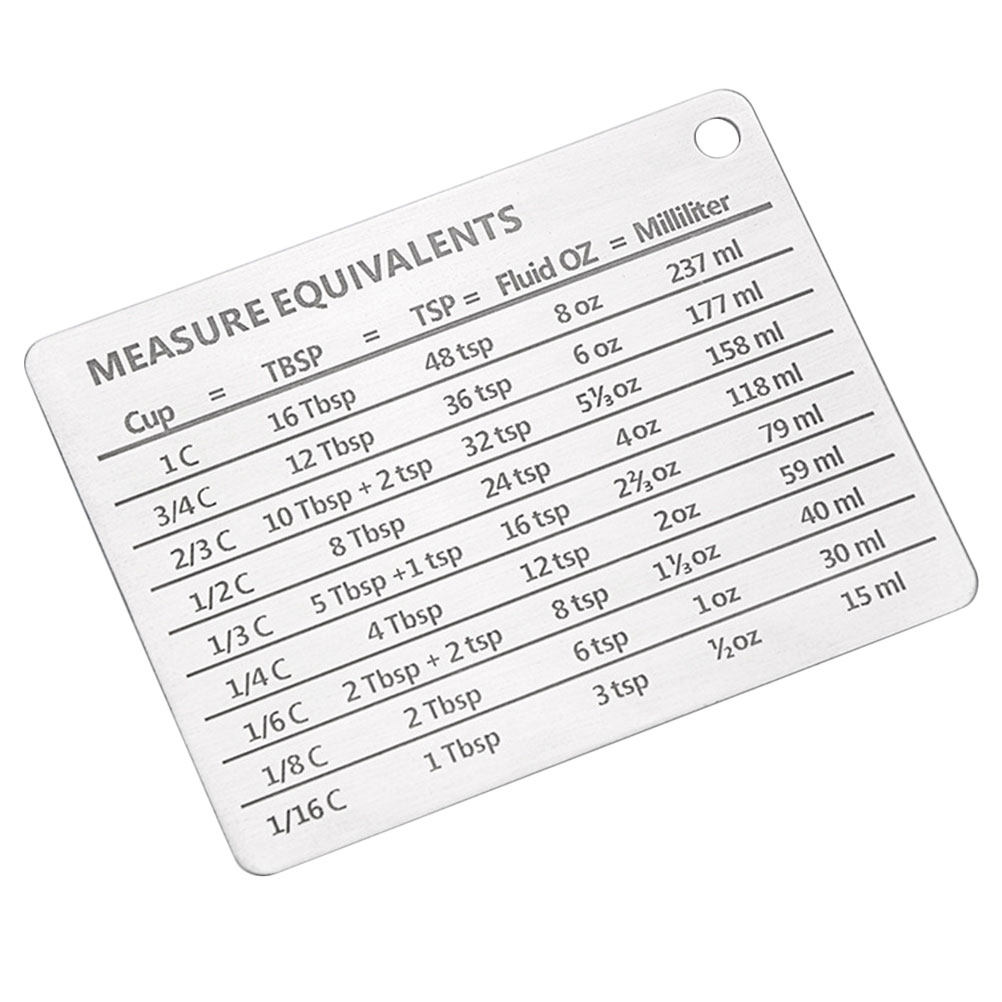 컴팩트 스테인리스 스틸 베이킹 차트 자석 변환 도구 ( - Kitchen Baking Conversion Chart 리뷰 및 가격