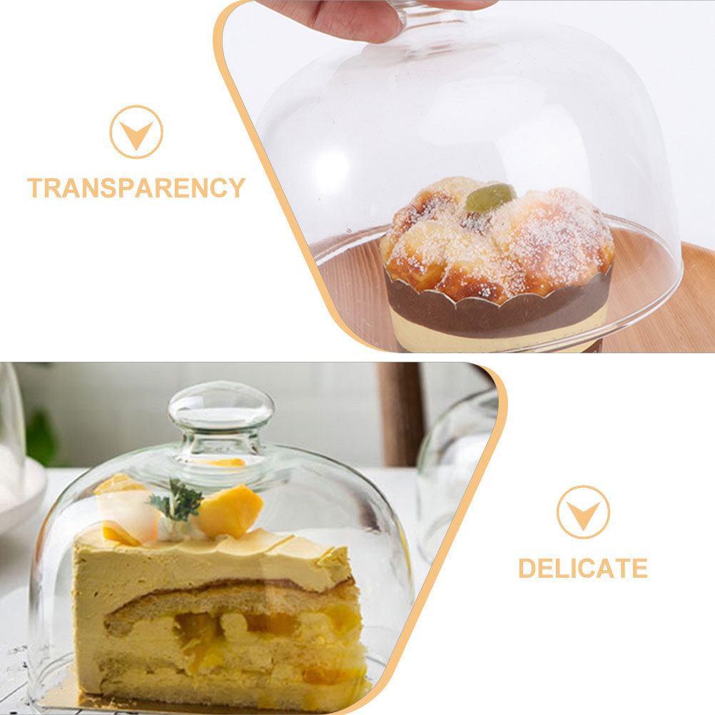 2개 투명 방진 음식 덮개, 투명 유리 케이크 돔, 제 - Kitchen Bakery 리뷰 및 가격