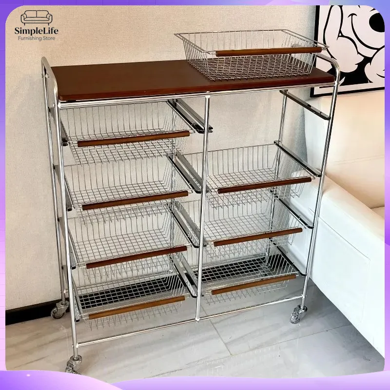 레트로 주방 카트 바퀴 달린 이동식 수납 트롤리, 요리 - Kitchen Baking Cart 리뷰 및 가격