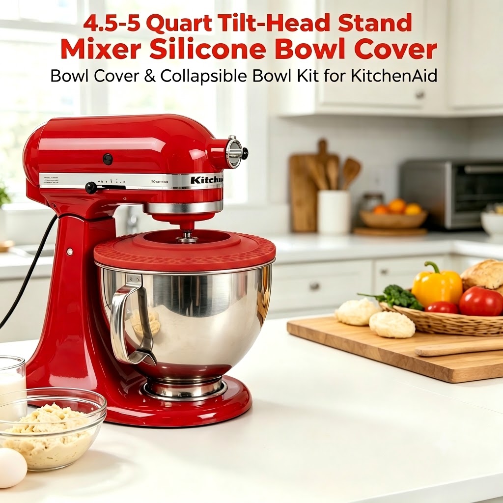 4.5-5쿼트 틸트 헤드 스탠드 믹서 실리콘 보울 뚜껑 - Kitchenaid Baking Bowl 리뷰 및 가격
