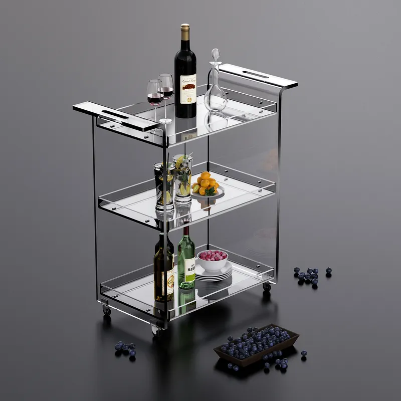현대적인 3단 주방 카트, 수납 선반과 바퀴 달린 트롤 - Kitchen Baking Cart 리뷰 및 가격