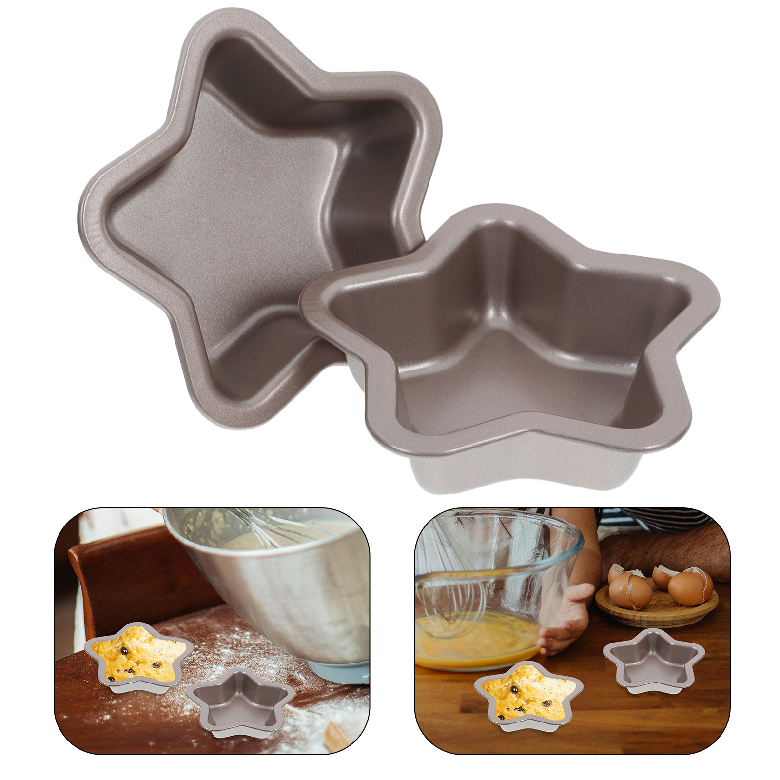 2개 세트 별 모양 탄소강 논스틱 로프 팬, 가정에서  - Baking Kitchen At Home 리뷰 및 가격