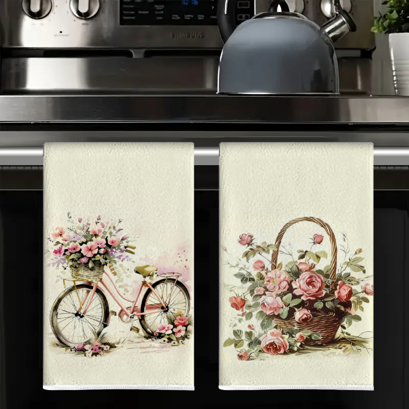 2개, 꽃 카트 + 장미 바구니 주방 수건, 40Cm* - Kitchen Baking Cart 리뷰 및 가격