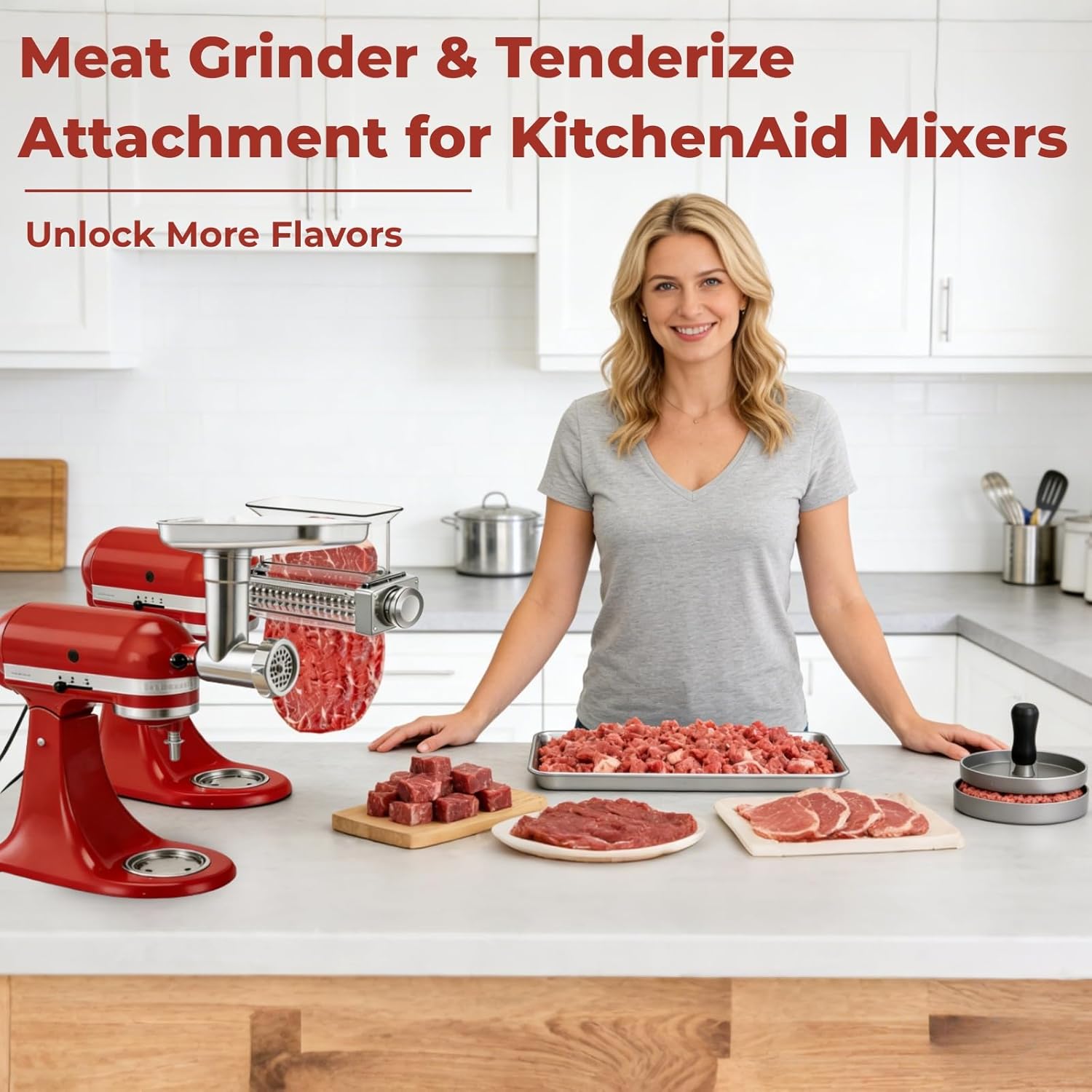 키친에이드 믹서 어태치먼트 고기 분쇄기 텐더라이저 3단 - Kitchen Aid Baking Mixer 리뷰 및 가격