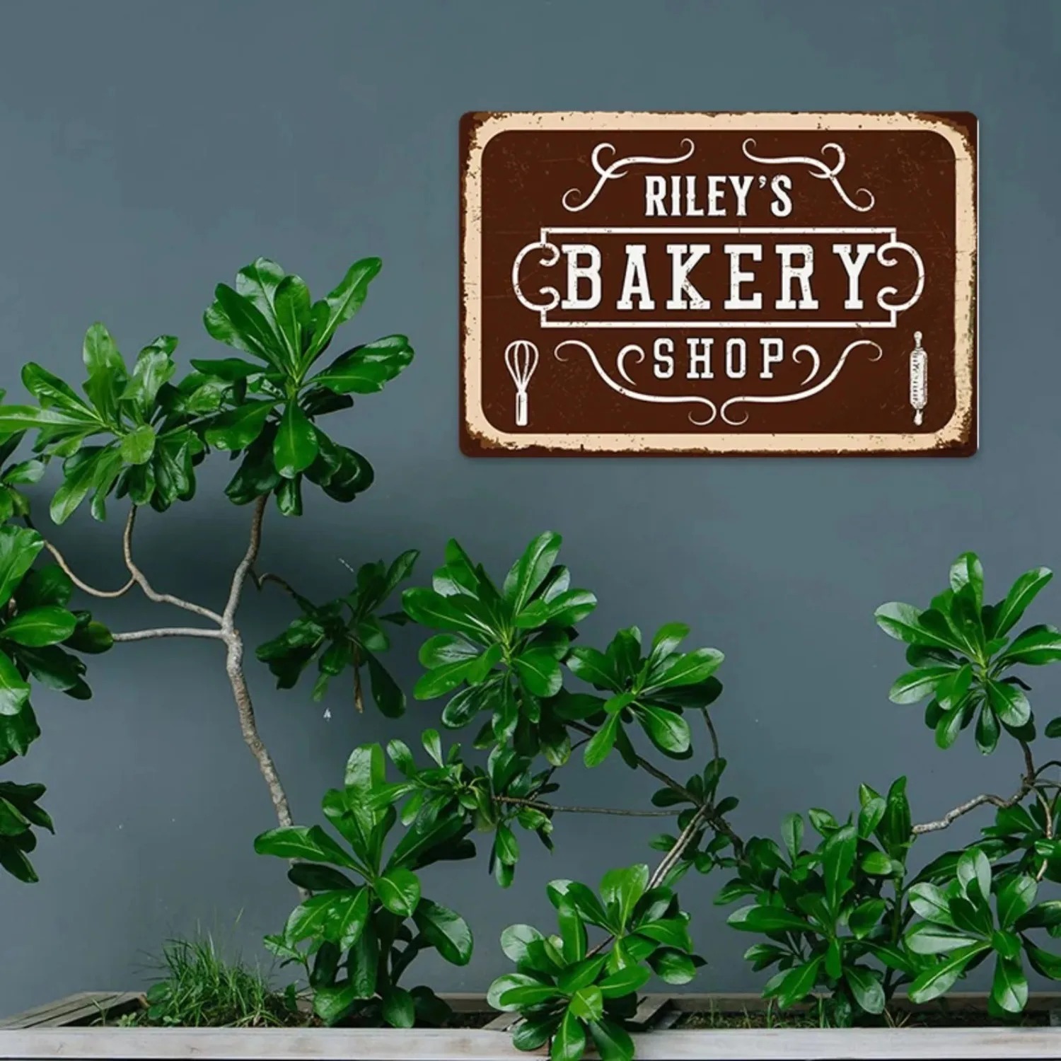 1개 맞춤형 모던 베이커리 금속 간판 8x12인치 방수 - Kitchen Bakery 리뷰 및 가격