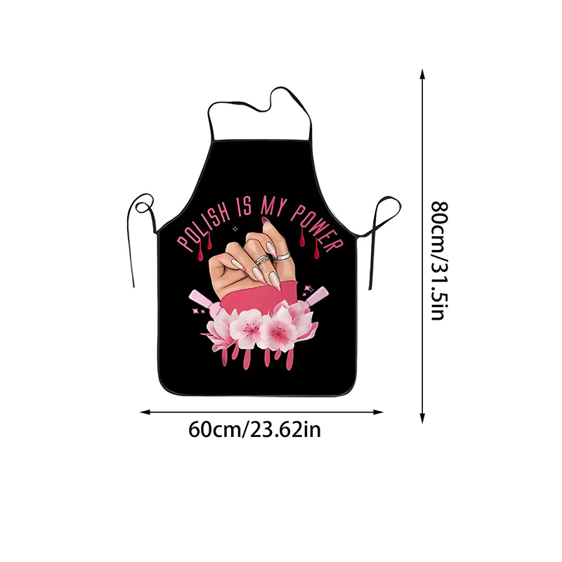 1Pcs 네일 아트 인쇄 뷰티 주방 여성 앞치마 가정용 - Kitchen Baking Cooking 리뷰 및 가격