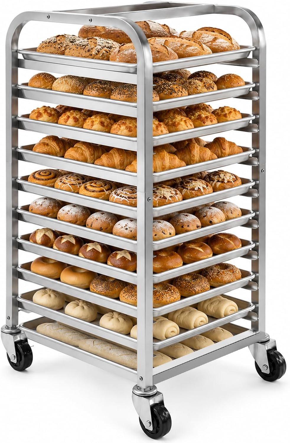 10단 스테인리스 스틸 시트 팬 랙 바퀴付き 이동식 베 - Kitchen Baking Cart 리뷰 및 가격
